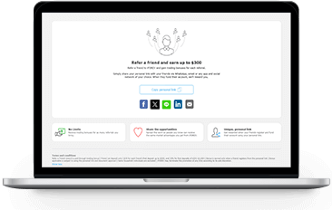 เมื่อคุณเทรดกับ iFOREX, คุณมีโอกาสได้รับผลประโยชน์จากโปรแกรมแนะนำพิเศษของเรา<br>หมายความว่าคุณสามารถได้รับโบนัสเทรดดิ้งสำหรับเพื่อนทุกคนที่คุณแนะนำมาและเพื่อนของคุณเปิดบัญชี